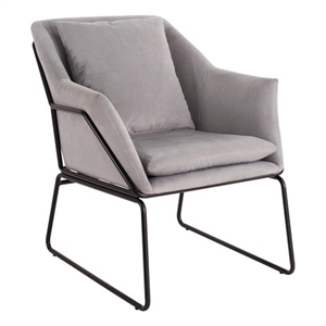 Elle Decor Odile Accent Chair in French Gray