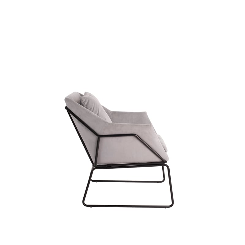 Elle Decor Odile Accent Chair in French Gray