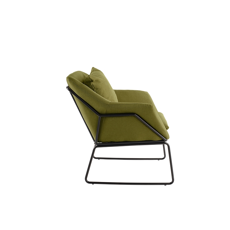 Elle Decor Odile Accent Chair in French Pistachio