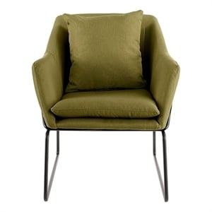 Elle Decor Odile Accent Chair in French Pistachio