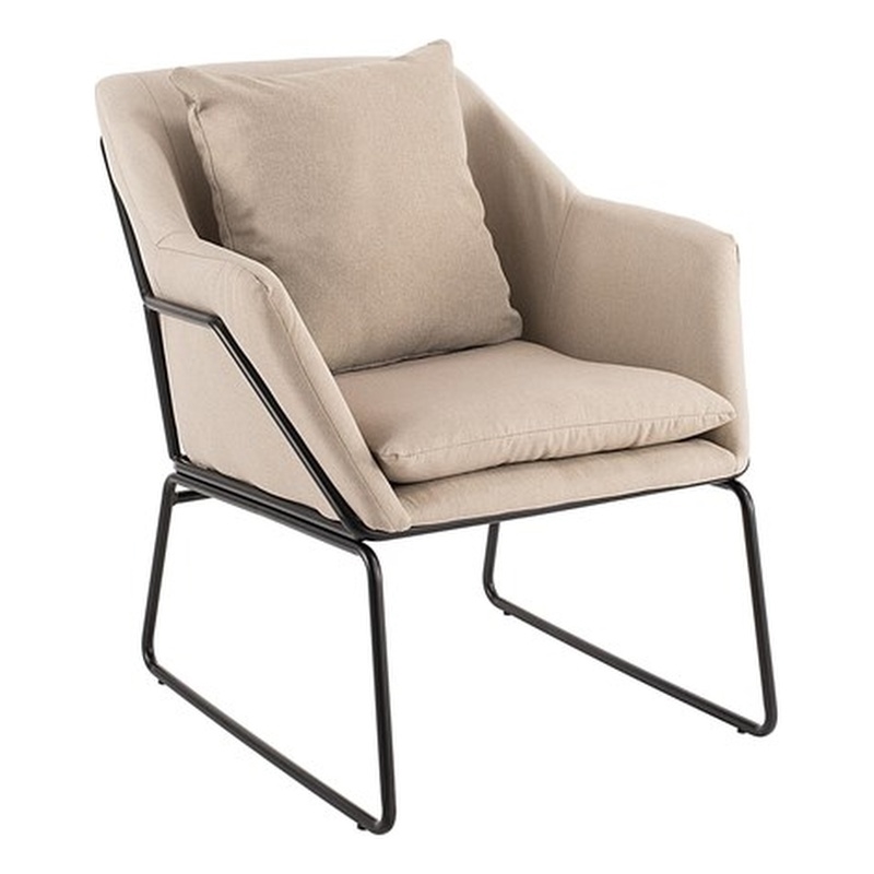 Elle Decor Odile Accent Chair in French Cream