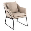 Elle Decor Odile Accent Chair in French Cream