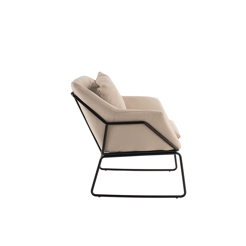 Elle Decor Odile Accent Chair in French Cream