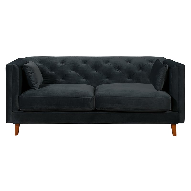 Elle Decor Celeste Tufted Sofa In French Cobalt Uph2001320 Elle Decor Celeste Tufted Sofa In French Cobalt