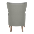 Elle Decor Wingback Chair in French Two Toned Gray
