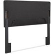 Elle Decor Amery Queen Tufted Upholstered Headboard in Charcoal Gray