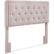 Elle Decor Amery Queen Tufted Upholstered Headboard in French Mauve