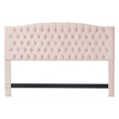 Elle Decor Celeste Queen Size Headboard Blush Pink Velvet Fabric
