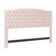 Elle Decor Celeste King Size Headboard Blush Pink Velvet