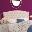 Elle Decor Celeste King Size Headboard Blush Pink Velvet