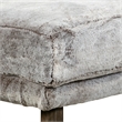 Elle Decor Sophie Armless Slipper Chair in Mink Brown Faux Fur