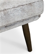 Elle Decor Sophie Armless Slipper Chair in Mink Brown Faux Fur