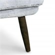 Elle Decor Sophie Armless Slipper Chair in Mink Gray Faux Fur