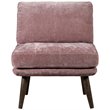 Elle Decor Sophie Armless Slipper Chair French Mauve Crushed Velvet