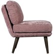 Elle Decor Sophie Armless Slipper Chair French Mauve Crushed Velvet