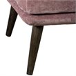 Elle Decor Sophie Armless Slipper Chair French Mauve Crushed Velvet