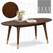 Elle Decor Clemintine Coffee Table in Walnut