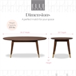 Elle Decor Clemintine Coffee Table in Walnut