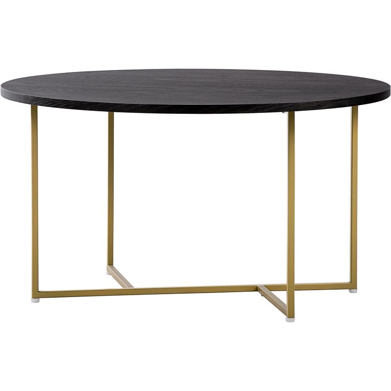 Elle Decor Ines Round Coffee Table Black