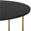 Elle Decor Ines Round Coffee Table Black