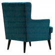 Elle Decor Celeste Tufted Velvet Accent Chair French Teal
