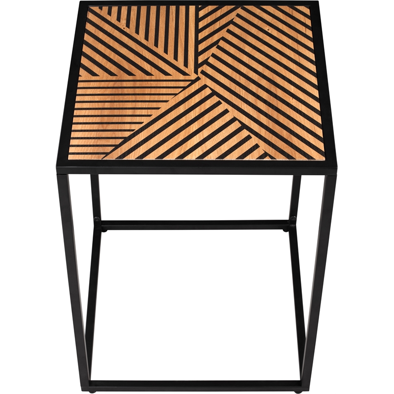 Elle Decor Julian Modern Side Table Black