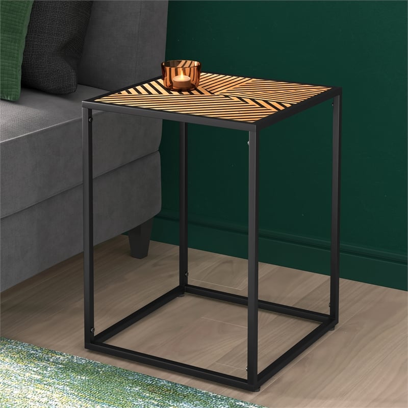 Elle Decor Julian Modern Side Table Black