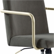 Elle Decor Giselle Gold Desk Chair French Light Gray Velvet
