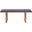 Elle Decor Remi Velvet Upholstered Bench Violet Purple