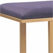 Elle Decor Remi Velvet Upholstered Bench Violet Purple