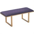 Elle Decor Remi Velvet Upholstered Bench Violet Purple