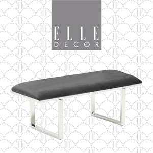 Elle Decor Remi Bench Dark Grey