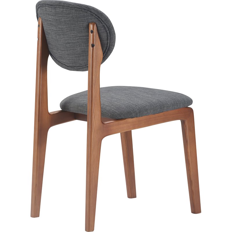 Elle Decor Coralie Dining Chair Set of 2 Charcoal