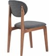 Elle Decor Coralie Dining Chair Set of 2 Charcoal