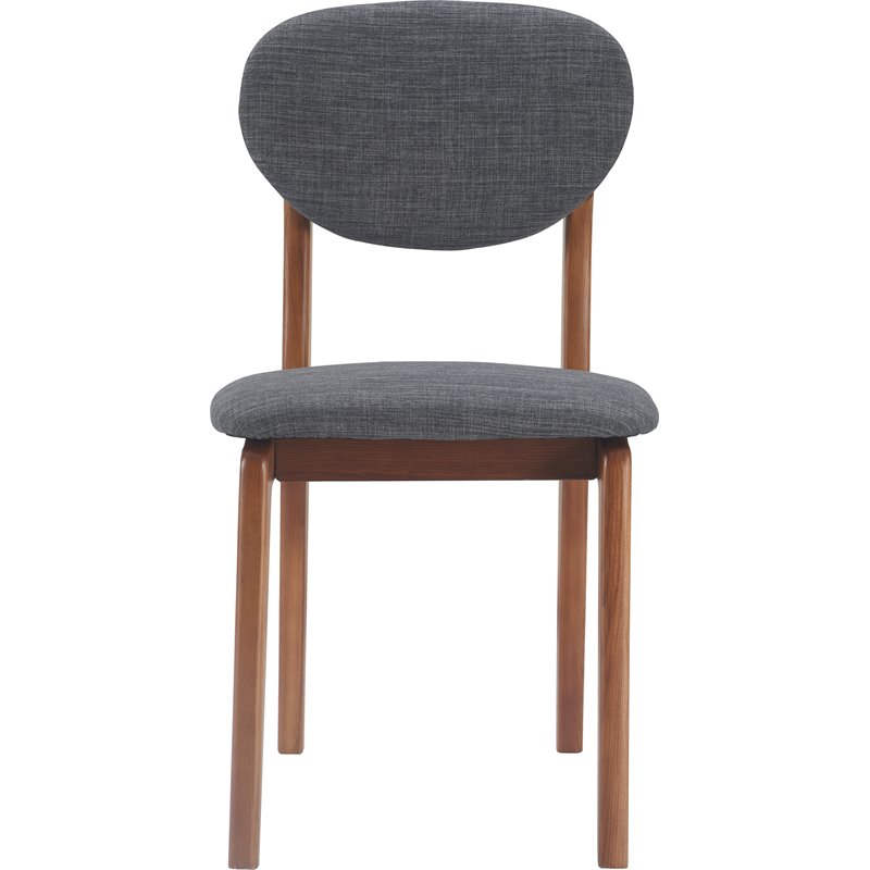 Elle Decor Coralie Dining Chair Set of 2 Charcoal