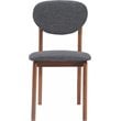 Elle Decor Coralie Dining Chair Set of 2 Charcoal