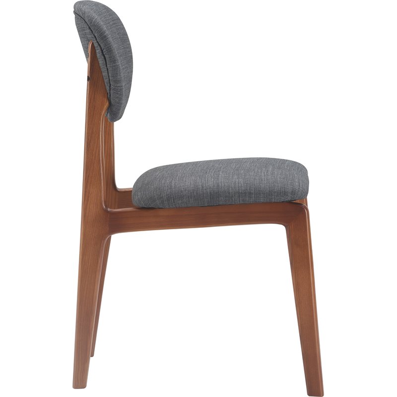 Elle Decor Coralie Dining Chair Set of 2 Charcoal
