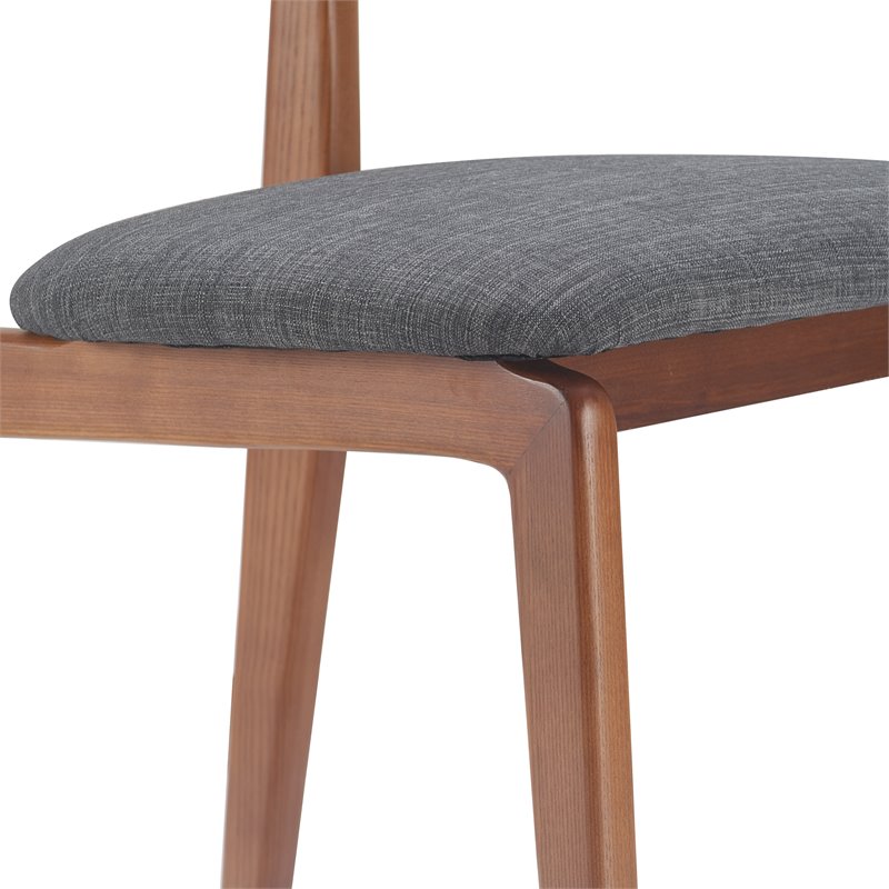 Elle Decor Coralie Dining Chair Set of 2 Charcoal