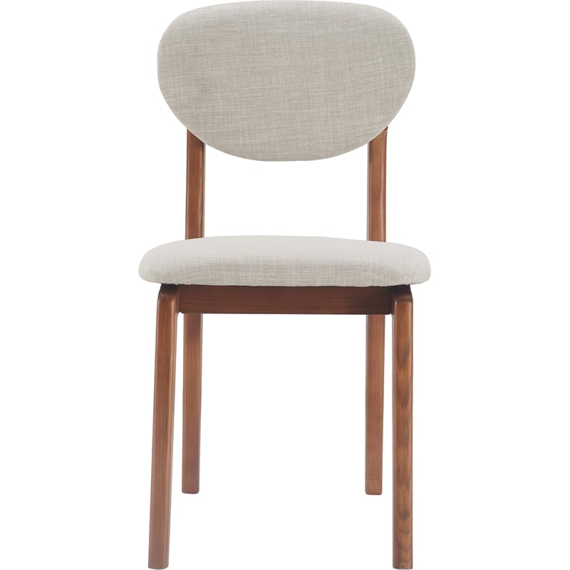 Elle Decor Coralie Dining Chair Set of 2 Light Gray