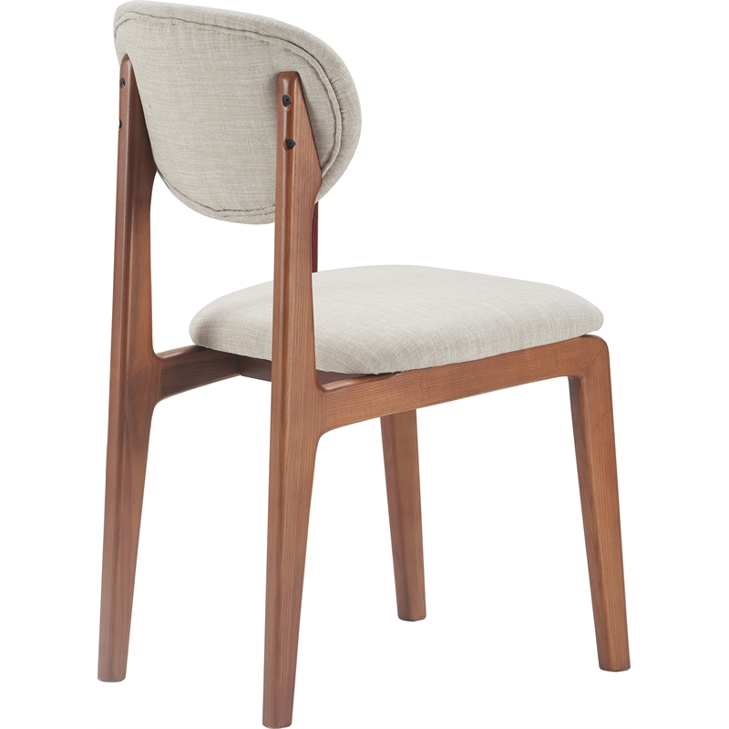 Elle Decor Coralie Dining Chair Set of 2 Light Gray