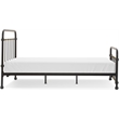 Elle Decor Renaud Parisian Metal Queen Bed Frame in Black