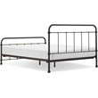 Elle Decor Renaud Parisian Metal Queen Bed Frame in Black