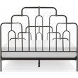 Elle Decor Astrid Queen Size Bed Black and Brass