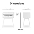 Elle Decor Stephanie Side Table White