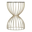 Elle Decor Cami Accent Table French Black and Gold
