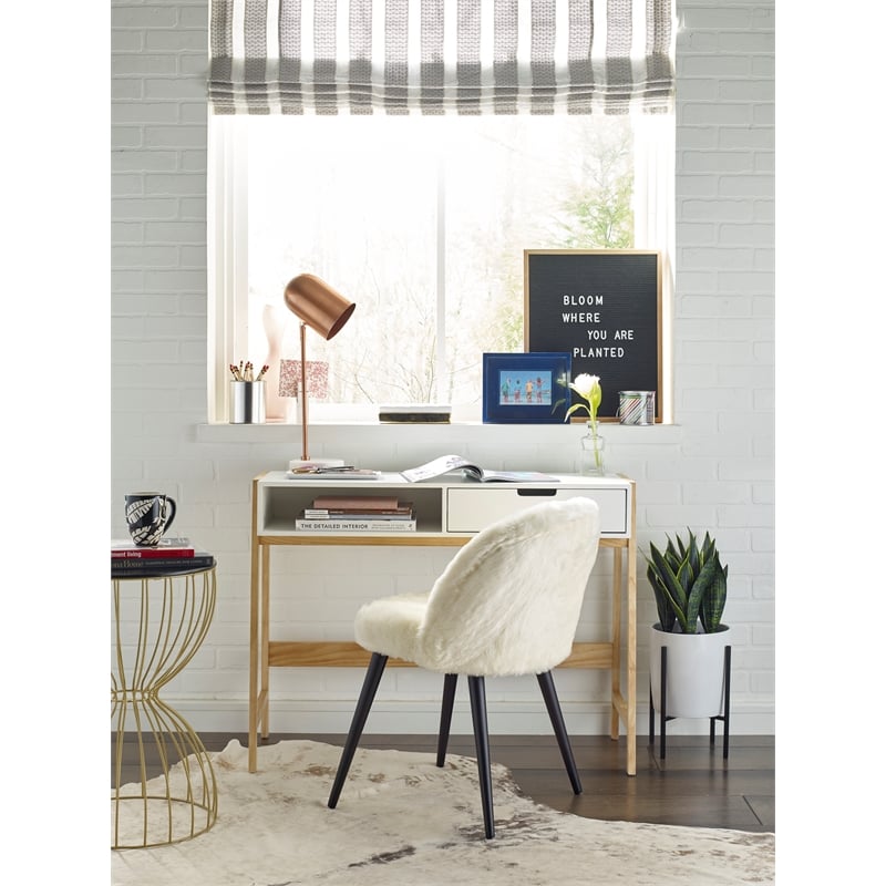 Elle Decor Cami Accent Table French Black and Gold