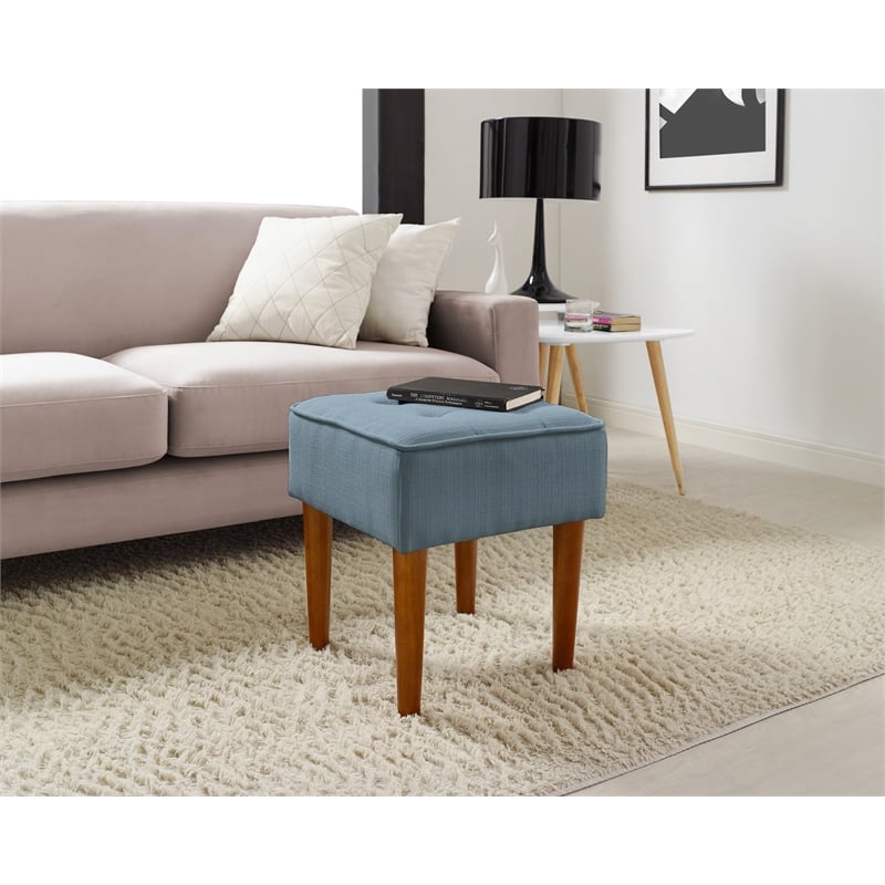 aria square tufted vanity stool