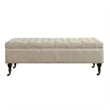Elle Decor Collette Tufted Storage Bench Cream