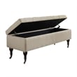 Elle Decor Collette Tufted Storage Bench Cream