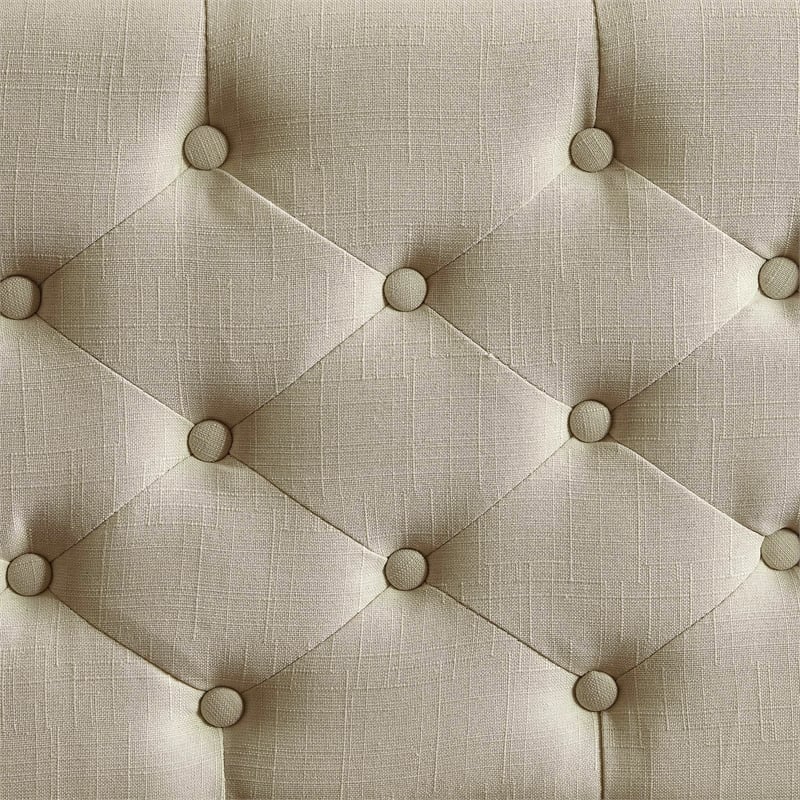 Elle Decor Collette Tufted Storage Bench Cream